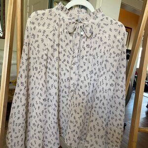 Wishlist Apparel Keyhole Tie Front Top - Large